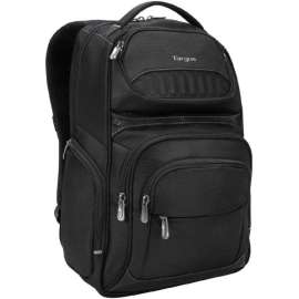 Targus Carrying Case for 16" Notebook, Black with Earphone Jack in strap, Nylon Body, Shoulder Strap, Trolley Strap, 19" Height x 15" Width x 4" Depth