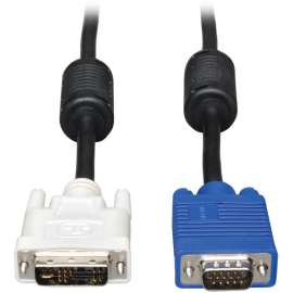 Tripp Lite 10' DVI to VGA Monitor Cable Shielded DVI Male to HD15 M/M 10ft, (DVI-A M to HD15 M) 10-ft.
