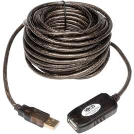 Tripp Lite 10M USB 2.0 Hi-Speed Active Extension Repeater Cable USB-A M/F 3 33ft 10 Meter, 32.81 ft Maximum Operating Distance, Network (RJ-45)