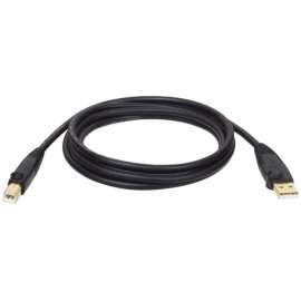 Tripp Lite 10ft USB 2.0 Hi-Speed A/B Device Cable Shielded Male / Male 10', Type A Male, Type B Male USB, 10ft, Black