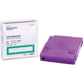 HPE LTO-6 Ultrium 6.25 TB BaFe RW Data Cartridge, LTO-6, 2.50 TB (Native) / 6.25 TB (Compressed), 2775.59 ft Tape Length