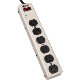 Tripp Lite 6-Outlet Industrial Surge Protector 6 ft. (1.83 m) Cord 900 Joules 12.5 in. length, Receptacles: 6 x NEMA 5-15R, 900J