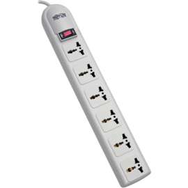 Tripp Lite Protect It! 230V 6-Universal Outlet Surge Protector 1.8M Cord German/French Plug 750 Joules, Receptacles: 6, 750J