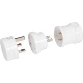 Targus iStore World Travel Adapter, 120 V AC, 230 V AC Input, 10 A Output, White