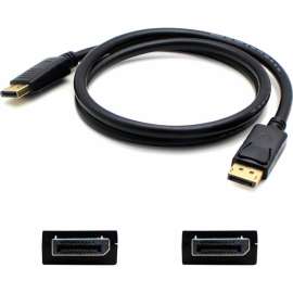 Addon 1ft DisplayPort 1.2 Male to DisplayPort 1.2 Male Black Cable For Resolution Up to 3840x2160 (4K UHD), 100% compatible and guaranteed to work