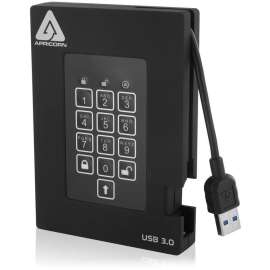 Apricorn Mass Storag Apricorn Aegis Padlock A25-3PL256-1000F 1 TB Portable Rugged Hard Drive, External, USB 3.0, 5400rpm, 3 Year Warranty
