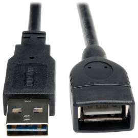 Tripp Lite 10ft USB 2.0 Hi-Speed Ext Universal Reversible Cable M/F 10', (Reversible A to A M/F), 10-ft."