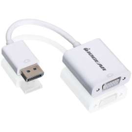 IOGEAR DisplayPort to VGA Adapter Cable, 7.28" DisplayPort/VGA Video Cable for Video Device, TV, Monitor, Projector, iMac, MacBook, Computer, Notebook, Graphics Card, HDTV, PC, First End: 1 x DisplayPort 1.1a Digital Audio/Video, Male, Second End: 1 x 15-