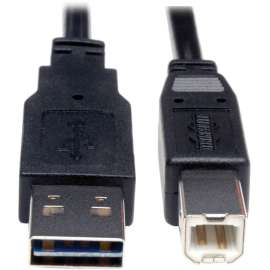 Tripp Lite 10ft Hi-Speed USB 2.0 Universal Reversible Device Cable M/M 10' - (Reversible A to B M/M) 10-ft.