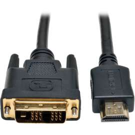 Tripp Lite 3ft HDMI to DVI-D Digital Monitor Adapter Video Converter Cable 1080p M/M 3', (HDMI to DVI-D M/M) 3-ft.