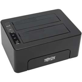 Tripp Lite USB 3.0 SuperSpeed to Dual SATA External Hard Drive Docking Station w/ Cloning 2.5in and 3.5in HDD, for 2.5in or 3.5in HDD