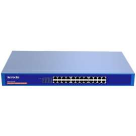 Tenda TEG1024G 24-Port Gigabit Ethernet Switch, 24 Ports, 10/100/1000Base-T, 2 Layer Supported, Twisted Pair