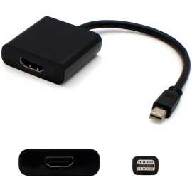 Addon Mini-DisplayPort 1.1 Male to HDMI 1.3 Female Black Adapter For Resolution Up to 2560x1600 (WQXGA) - 100% compatible and guaranteed to work