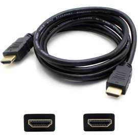Addon 5PK 50ft HDMI 1.4 Male to HDMI 1.4 Male Black Cables Which Supports Ethernet Channel For Resolution Up to 4096x2160 (DCI 4K) - 100% compatible and guaranteed to work