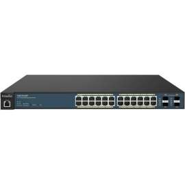 Engenius Tech EnGenius Neutron Series 24-Port Gigabit PoE+ Wireless Management Switch with 4 SFP Ports, 24 Ports, Manageable, 10/100/1000Base-T, 2 Layer Supported