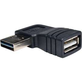 Tripp Lite Hi-Speed Universal Reversible USB 2.0 Cable Adapter RT Angle M/F, (Reversible A to Right Angle A M/F)