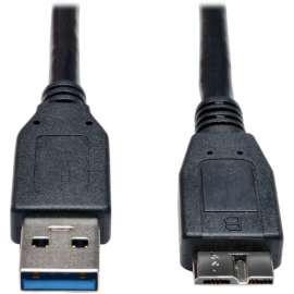 Tripp Lite 3ft USB 3.0 SuperSpeed Device Cable USB-A Male to USB Micro-B Male Black, USB, 3 ft, 1 x Type A Male USB, 1 x Type B Male Micro USB