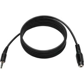 Tripp Lite 6ft Mini Stereo Audio 4 Position Headset Extension Cable 3.5mm M/F 6', 6 ft Mini-phone Audio Cable for Audio Device, Headset, PC, Notebook, iPhone, First End: 1 x Mini-phone Stereo Audio, Male, Second End: 1 x Mini-phone Stereo Audio