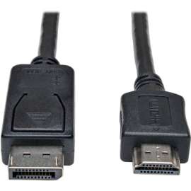 Tripp Lite 10ft DisplayPort to HDMI Adapter Converter Cable Video / Audio M/M, DisplayPort/HDMI for Audio/Video Device, Monitor, TV, Black"