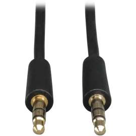 Tripp Lite 15ft Mini Stereo Audio Dubbing Cable 3.5mm Connectors M/M 15', Mini-phone for Audio Device, iPhone, iPad, MP3 Player"