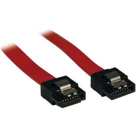 Tripp Lite Serial ATA SATA Latching Signal Cable 7Pin / 7Pin M/M 12" 1ft, SATA for Hard Drive, SATA Controller, 1 ft, 1 x SATA Male, 1 x SATA Male
