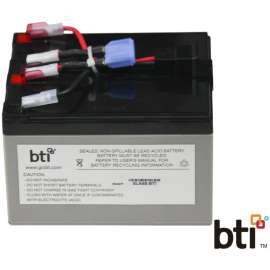 Battery Technology BTI Replacement Battery RBC48 for APC, UPS Battery, Lead Acid, Compatible with APC UPS SMT750C SMT750US SMT750I