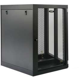 Tripp Lite 18U Wall Mount Rack Enclosure Server Cabinet Side Mount Wallmount, For Server, 18U Rack Height x 19" Rack Width x 32.50" Rack Depth, Wall Mountable, Black
