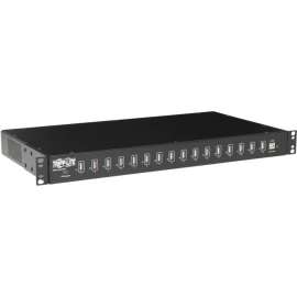 Tripp Lite USB Charging Station Hub 16-Port Syncing Rack Mount 5V 40A TAA, Tablet Smartphone Ipad Iphone TAA, External 16 USB 2.0 Port(s)
