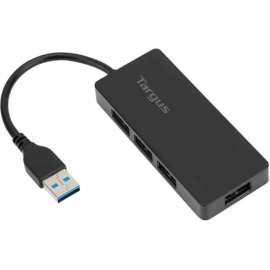 Targus 4-port USB Hub, USB Type A, External, 4 USB Port(s), 4 USB 3.0 Port(s)