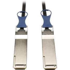 Tripp Lite QSFP+ to QSFP+ 40Gb Passive DAC Copper Infiniband Cable 20" 20IN - 1.70 ft QSFP+ Network Cable for Network Device - First End: 1 x QSFP+ Network - Male - Second End: 1 x QSFP+ Network - Male - Patch Cable - Black