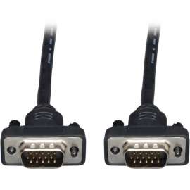 Tripp Lite 25ft Low Profile VGA Coax Monitor Cable High Resolution HD15 M/M, Coaxial for Video Device, Monitor, 25 ft, 1 x HD-15 Male VGA, 1 x HD-15 Male VGA