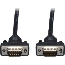 Tripp Lite Low Profile VGA RGB Coax Monitor Cable High Resolution HD15 M/M 50ft, Coaxial for Video Device, Monitor, 50 ft, 1 x HD-15 Male VGA, 1 x HD-15 Male VGA