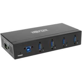 Tripp Lite 4-Port Industrial USB 3.0 SuperSpeed Hub 15KV ESD Immunity Metal, USB, External