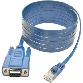 Tripp Lite RJ45 to DB9F Cisco Serial Console Port Rollover Cable 6 ft. (1.83 m), 6 ft DB-9/RJ-45 Data Transfer Cable for Network Device, PC, Notebook, Switch, Router, First End: 1 x RJ-45 Network, Male, Second End: 1 x 9-pin DB-9 Serial