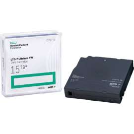 HPE 15TB E LTO Ultrium Cartridge, LTO-7, Rewritable, 6.25 TB (Native) / 15 TB (Compressed), 2775.59 ft Tape Length