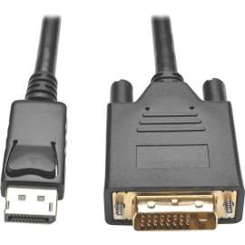 Tripp Lite 6ft DisplayPort to DVI / DP to DVI Adpater Active Converter DPort 1.2 M/M, DisplayPort/DVI for Video Device, Monitor, Projector, TV, Graphics Card, 6 ft, 1 x DisplayPort Male Digital Video, 1 x DVI-D (Dual-Link) Female Digital Video
