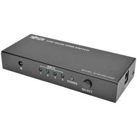Tripp Lite 4-Port HDMI Switch for Video & Audio 4K x 2K UHD 60 Hz w Remote - 3840 2160 - 4K - 4 x 1 - Display, Blu-ray Disc Player, Computer, Gaming Console, Satellite Receiver, DVR - 1 x HDMI Out