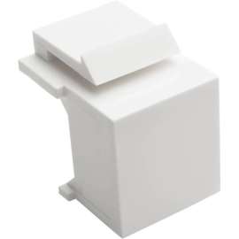 Tripp Lite Snap In Blank Keystone Jack Insert 10 Pack White TAA 1 port