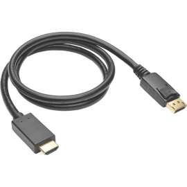 Tripp Lite 3ft DisplayPort to HDMI Adapter Active Converter with Latches DP 1.2 4K x 2K M/M, for Audio/Video Device, Projector, Monitor, TV, Graphics Card, 3 ft, 1 x DisplayPort Male Digital Audio/Video, 1 x HDMI Male Digital Audio/Video