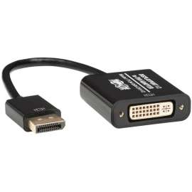 Tripp Lite 6in DisplayPort to DVI Adapter Active Converter M/F DPort 1.2 6", DisplayPort/DVI for Video Device, Monitor, Projector, TV, Graphics Card, 6", 1 x DisplayPort Male Digital Video, 1 x DVI-I (Dual-Link) Female Video