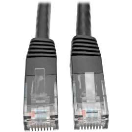 Tripp Lite 3ft Cat6 Gigabit Molded Patch Cable RJ45 M/M 550MHz 24 AWG Black, Category 6 for Network Device, Router, Modem, Blu-ray Player, Printer, Computer, 128 MB/s, Patch Cable, 3 ft