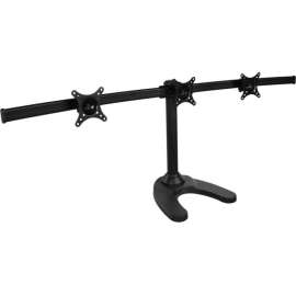 SIIG Triple Monitor Desk Stand, 13" to 27", 13" to 27" Screen Support, 66 lb Load Capacity, Flat Panel Display Type Supported