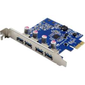 VisionTek 4 Port USB 3.0 x1 PCIe Internal Card, PCI Express 2.0 x1, Plug-in Card, 4 USB Port(s), 4 USB 3.0 Port(s)