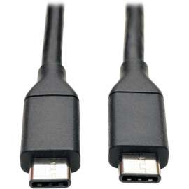 Tripp Lite 3ft USB 3.1 Gen 2 USB-C Cable 10 Gbps M/M Fast Charging Devices - USB - 1.25 GB/s - 2.95 ft - 1 x Type C Male USB - 1 x Type C Male USB - Nickel Plated, Gold-plated Contacts - Shielding - Black