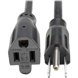 Tripp Lite 15ft Power Cord Extension Cable Standard 16 AWG 5-15P 5-15R 13A 15', 120 V AC Voltage Rating, 13 A Current Rating, Black