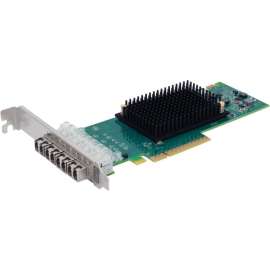 Atto Technology ATTO Quad-Channel 16Gb/s Gen 6 Fibre Channel PCIe 3.0 Host Bus Adapter, PCI Express 3.0 x8, 16 Gbit/s, 4 x Total Fibre Channel Port(s), 4 x LC Port(s)