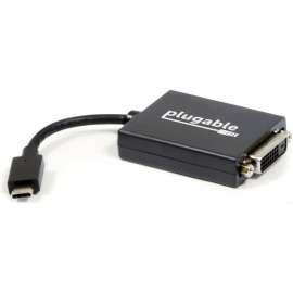 Plugable USB C to DVI Adapter, Connect Your USB-C Laptop to a DVI Display up to 1920x1200, Compatible with 2017 and Later Mac and Windows PCs