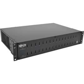 Tripp Lite 32-Port USB Charging Station Hub w/ Syncing Tablet Smartphone 2U, Wired, Tablet, Smartphone, USB Device, Charging Capability, Synchronizing Capability