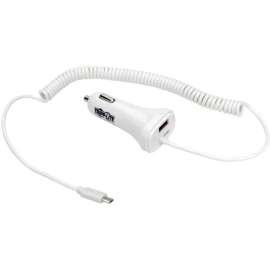 Tripp Lite Dual USB Car Charger w/ Quick Charge 2.0 for Tablets Smartphones, 12 V DC Input Voltage, 5 V DC, 9 V DC, 12 V DC Output Voltage, 2.40 A Output Current