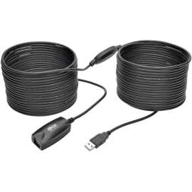 Tripp Lite 15M USB 2.0 Hi-Speed Active Extension Repeater Cable USB-A M/F, for USB Hub, 60 MB/s, Extension Cable, 49.21 ft